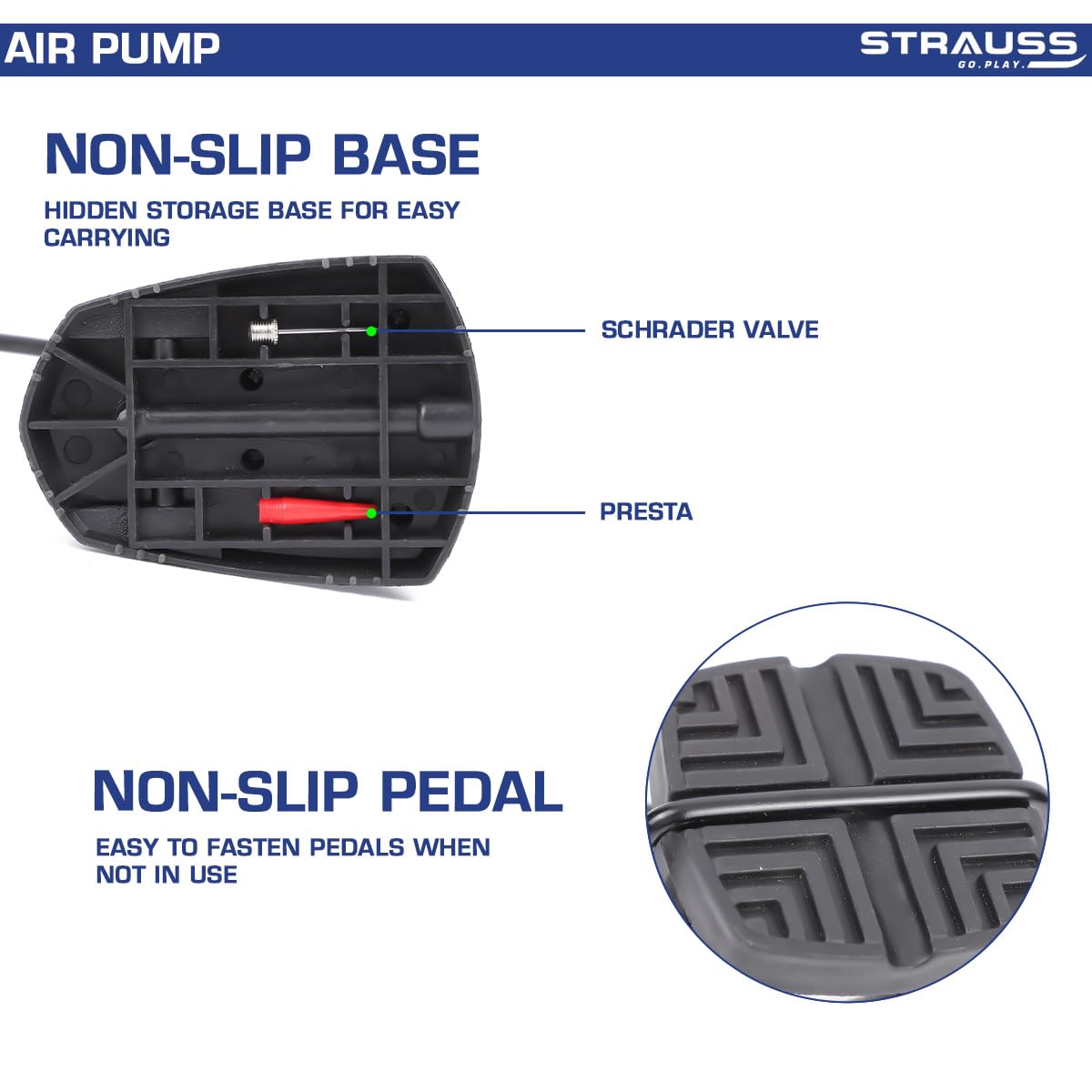 Strauss Compressor Pump - Perfect for football inflation