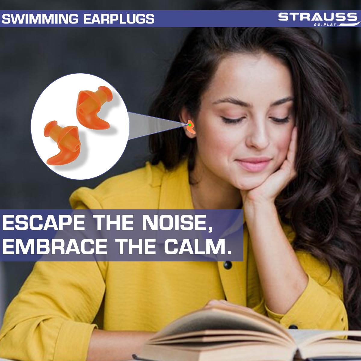 Strauss Swimming Earplugs - Perfect for Travel