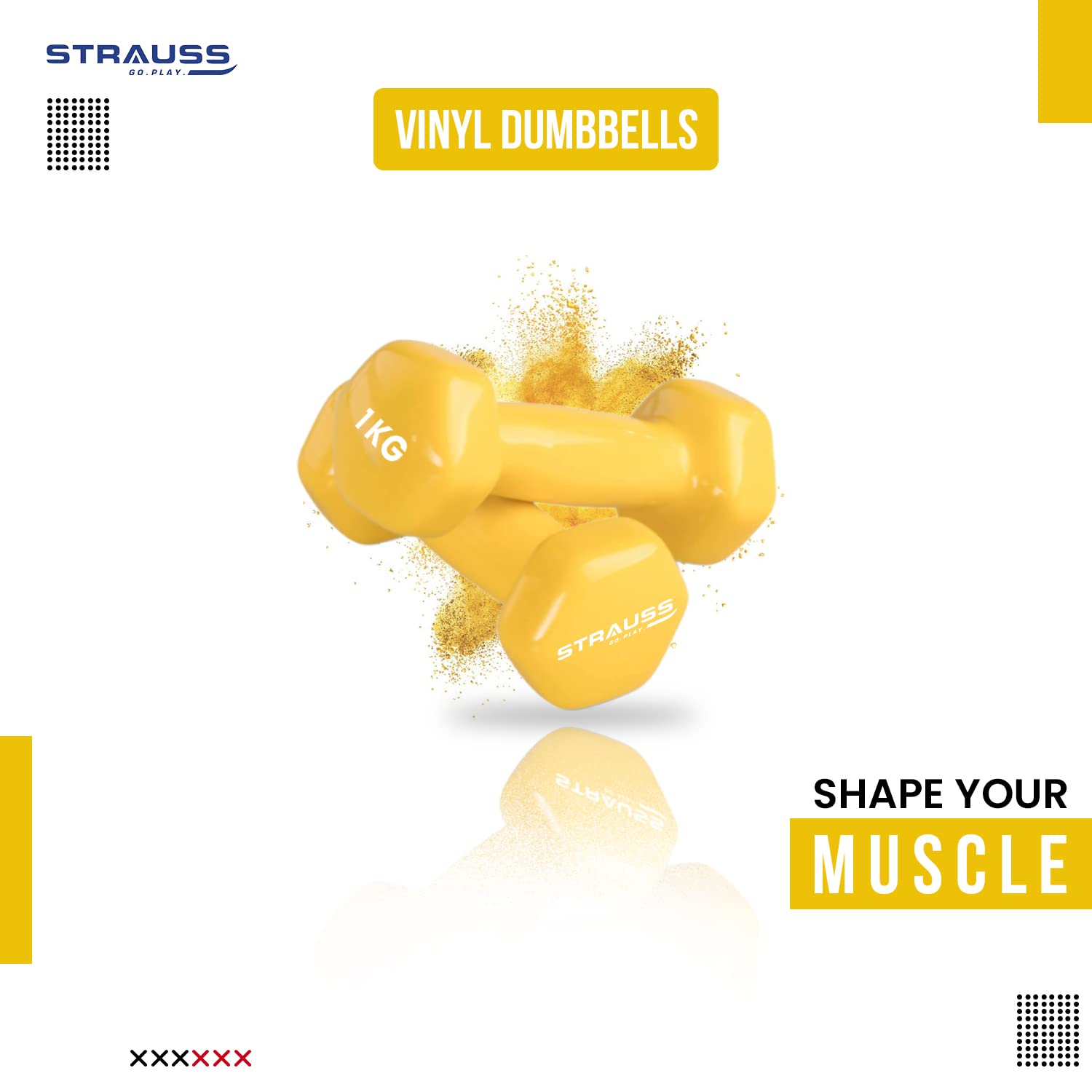 Strauss Vinyl Dumbbell - Pilates Classes