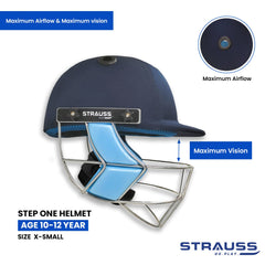 Strauss Cricket Helmet - Lightweight Sports Helmet