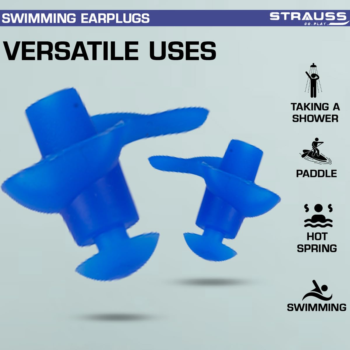 Strauss Swimming Earplugs - Great for Air Travel