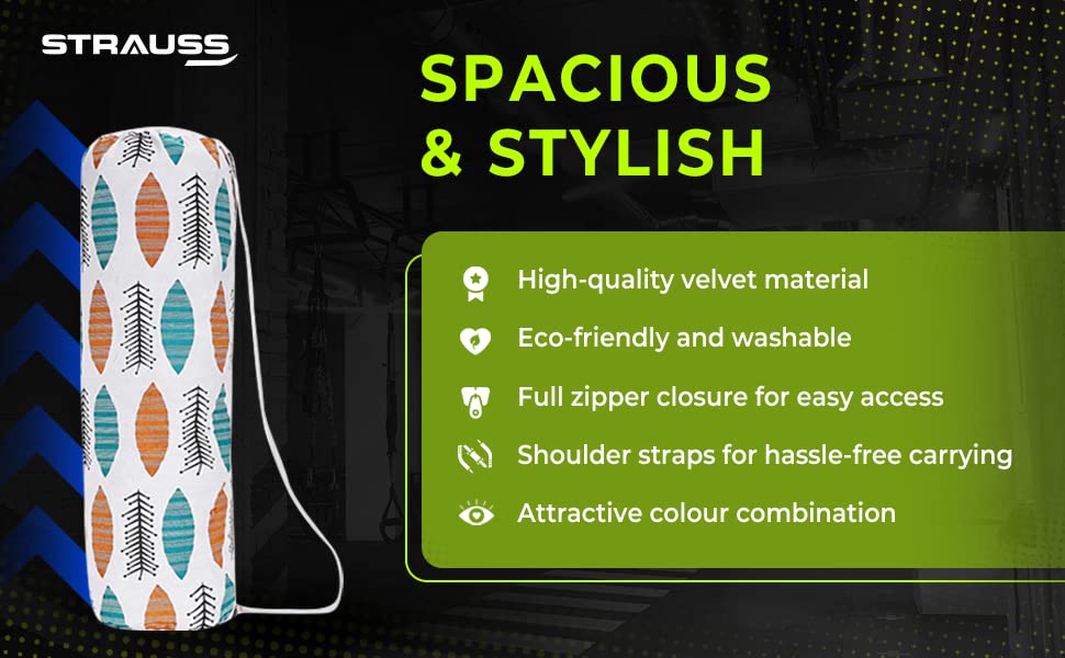 Strauss lightweight gym bag - eco-friendly cotton material