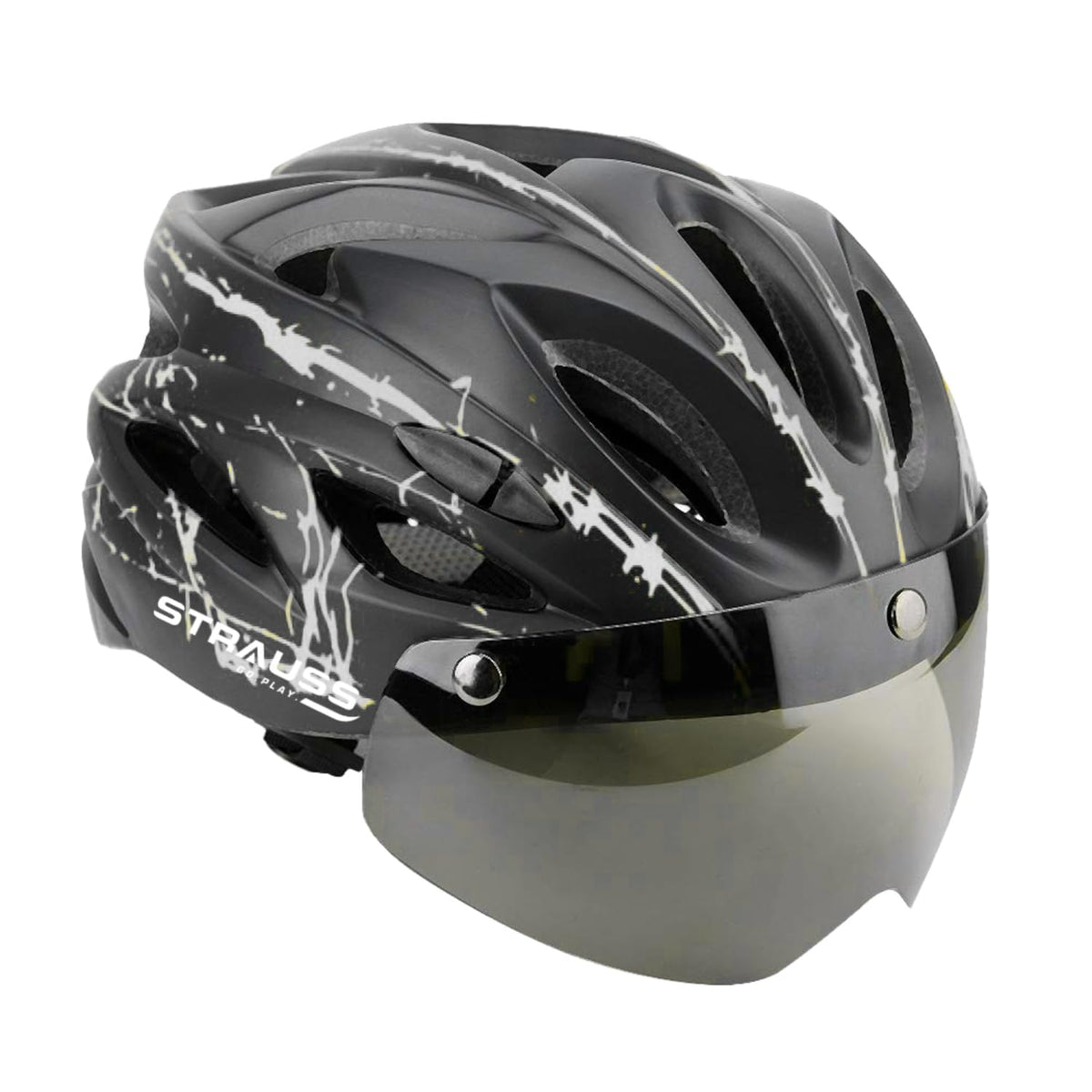 Strauss Cycling Helmet - Sleek design enhances visibility