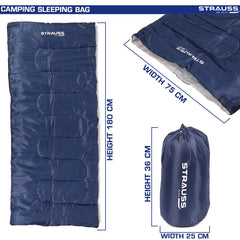 Strauss Sports Camping Sleeping Bag - Hiking adventure