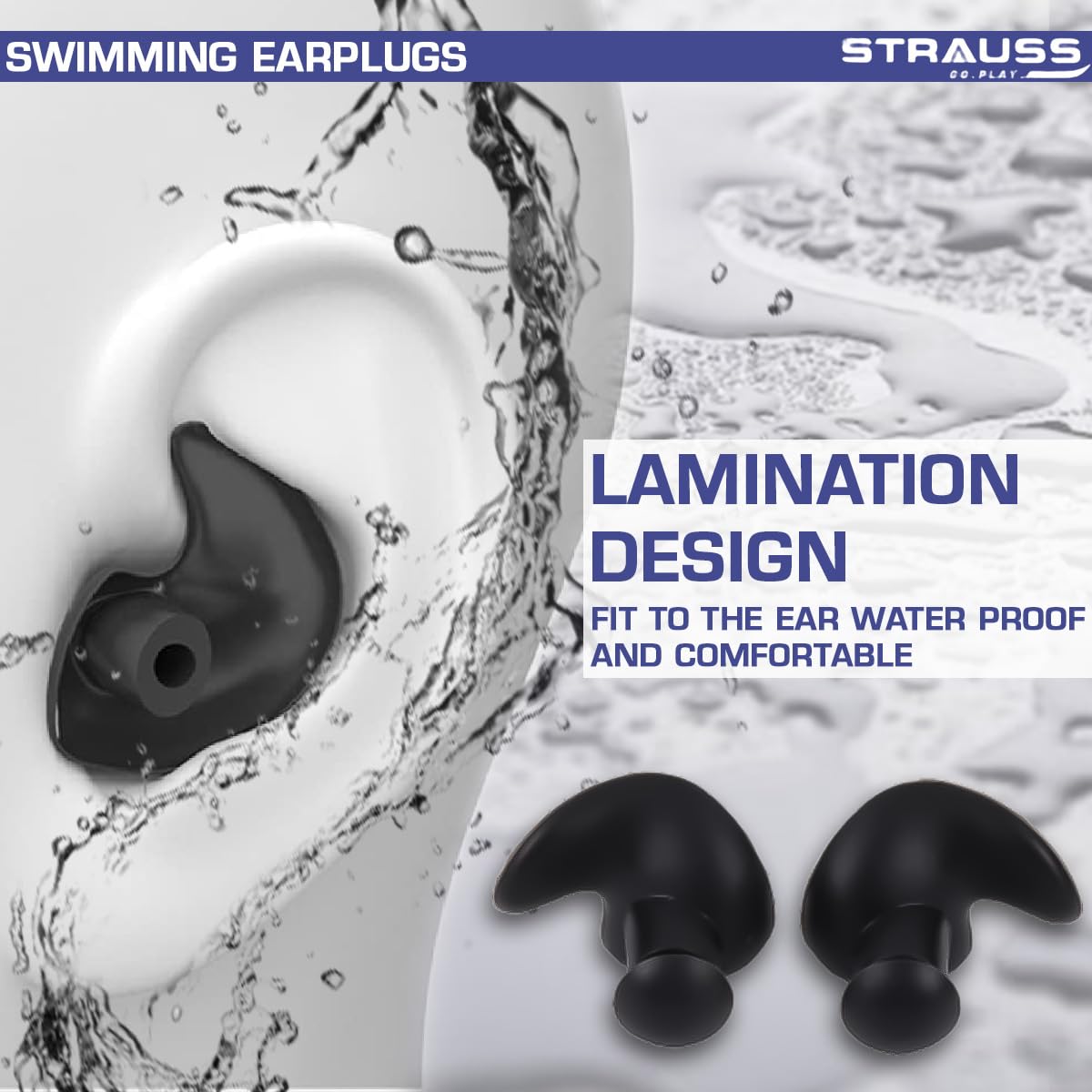 Strauss swimming earplugs - yoga