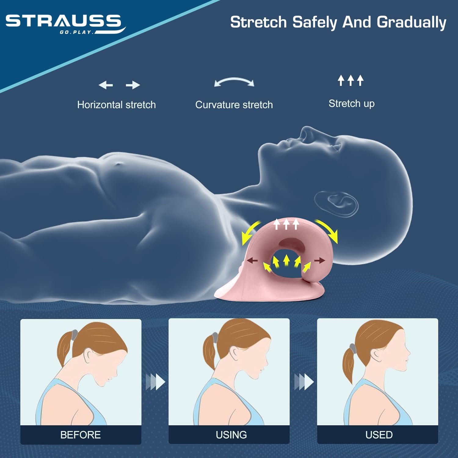 Strauss Neck Support Stretcher - Lightweight for travel