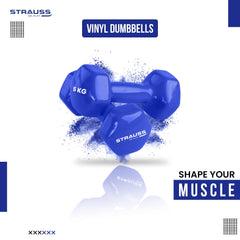 Strauss Premium Vinyl Dumbbells - Strength Training