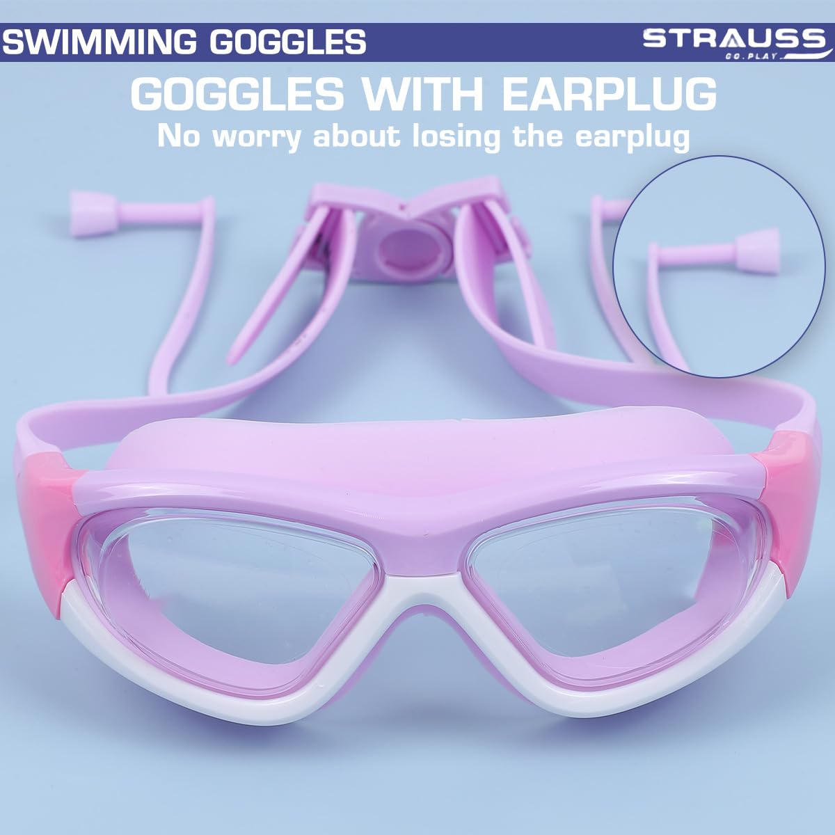 Strauss Sports swimming goggles - Comfortable fit for adults