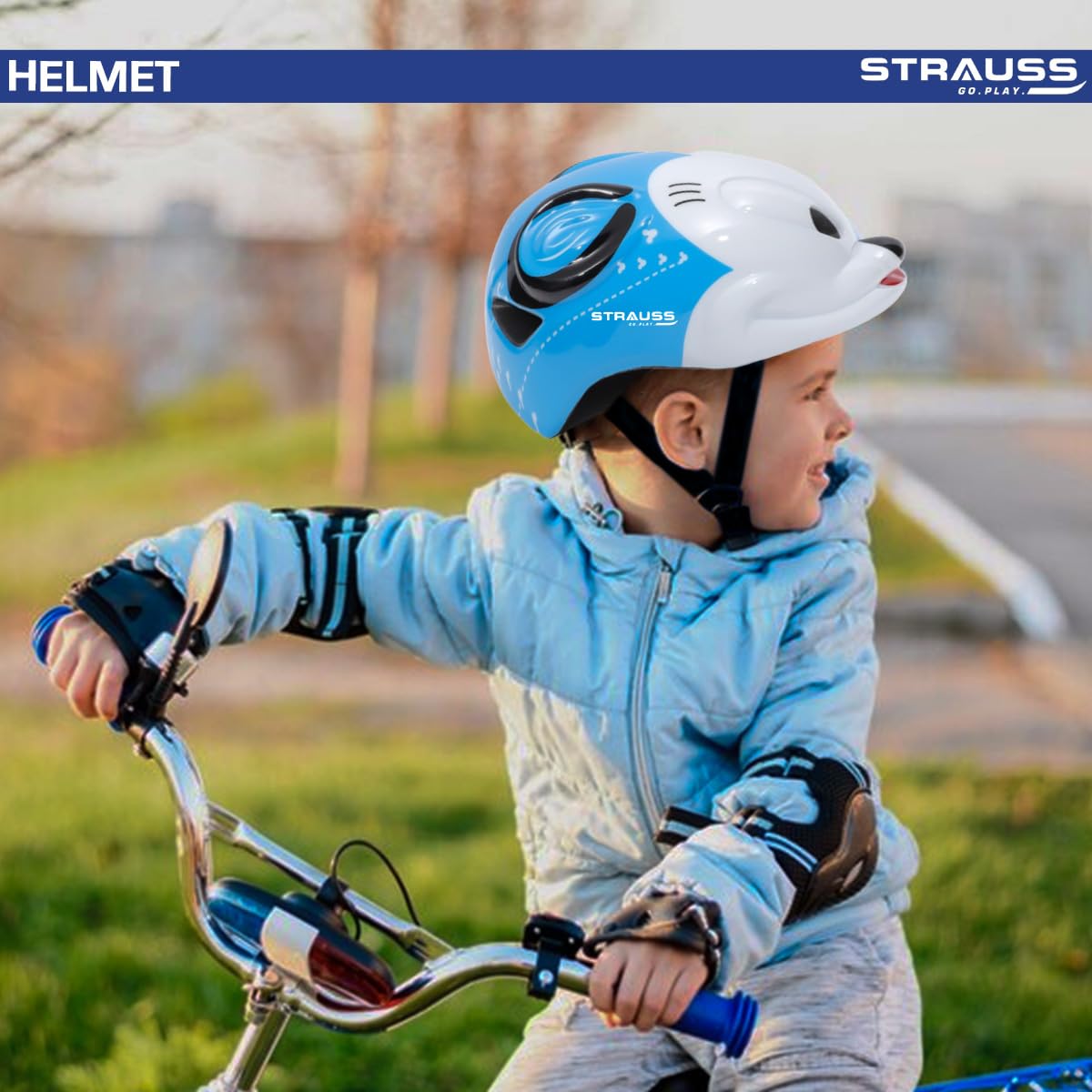 Strauss Kids Cycling Helmet - Lightweight and Comfortable