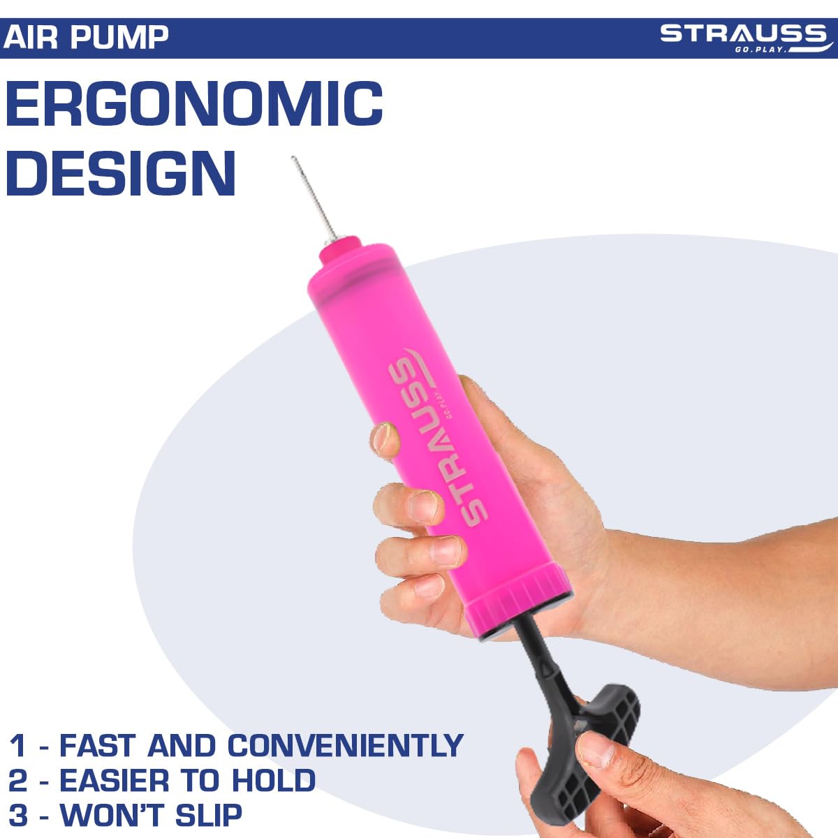 Strauss sports air pump - compact and portable