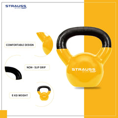 Strauss Premium Kettlebell - Ideal for Pilates routine