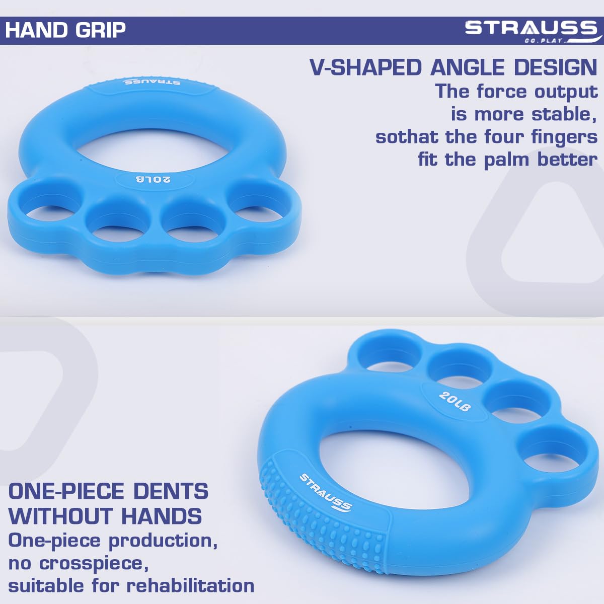 Strauss hand exerciser - ergonomic design for all hands