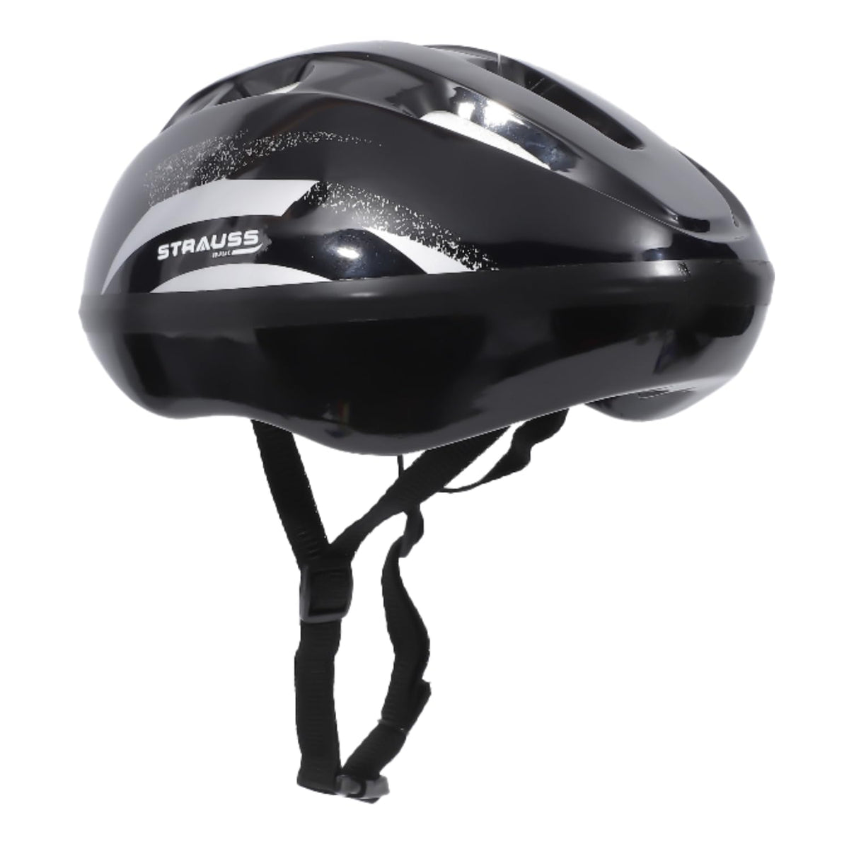 Strauss ArmorX Cycling Helmet | Light Weight with Superior Ventilation | Mountain, Road Bike & Skating Helmet with Premium EPS Foam Lining | Ideal for Adults and Kids, (Black)