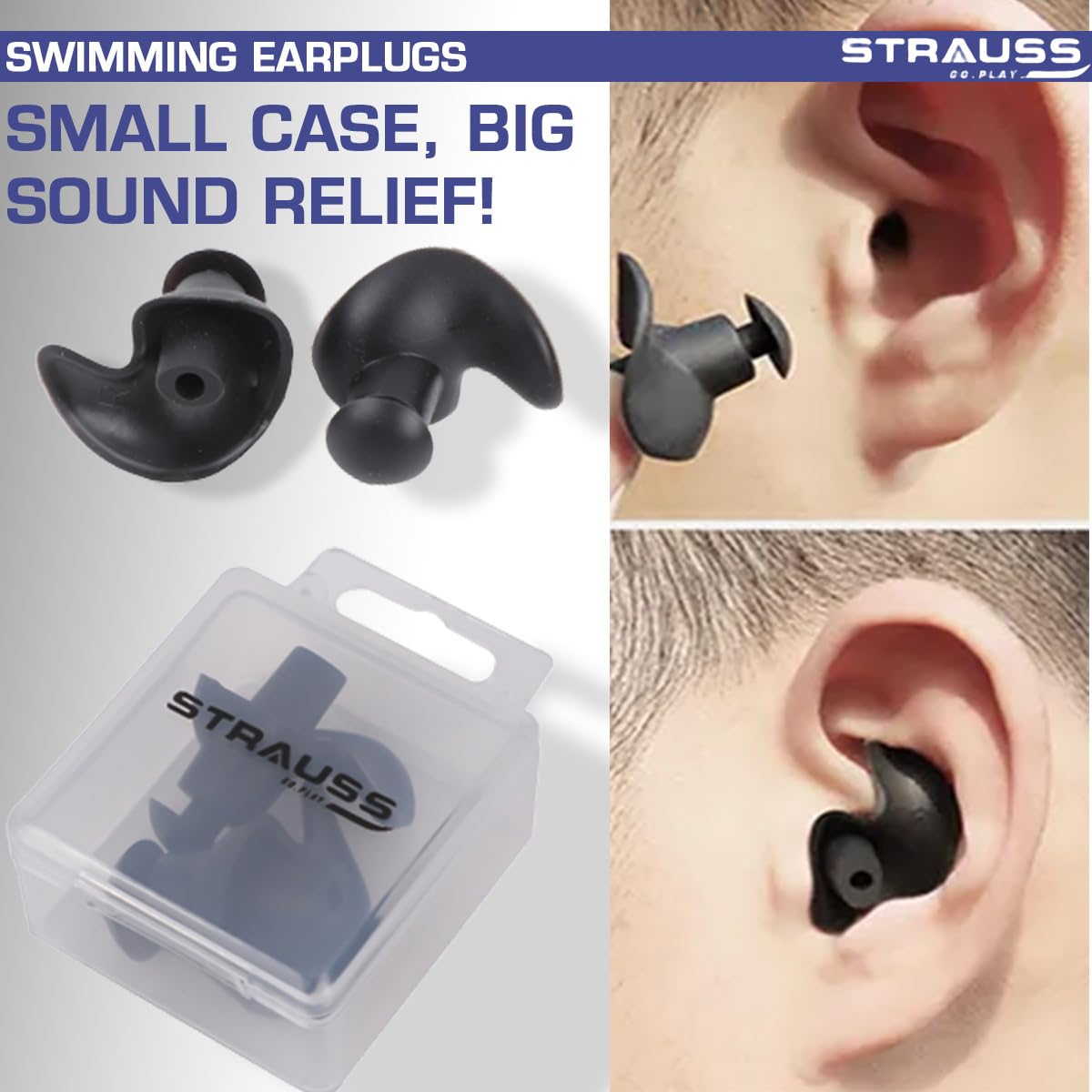 Strauss swimming earplugs - travel