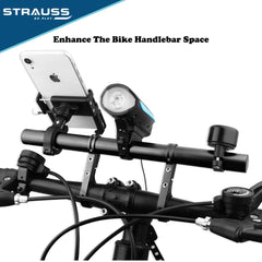 Strauss cycle handle bar extender - secure mounting solution