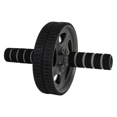 Strauss Double Exercise Wheel (Grey/Black)