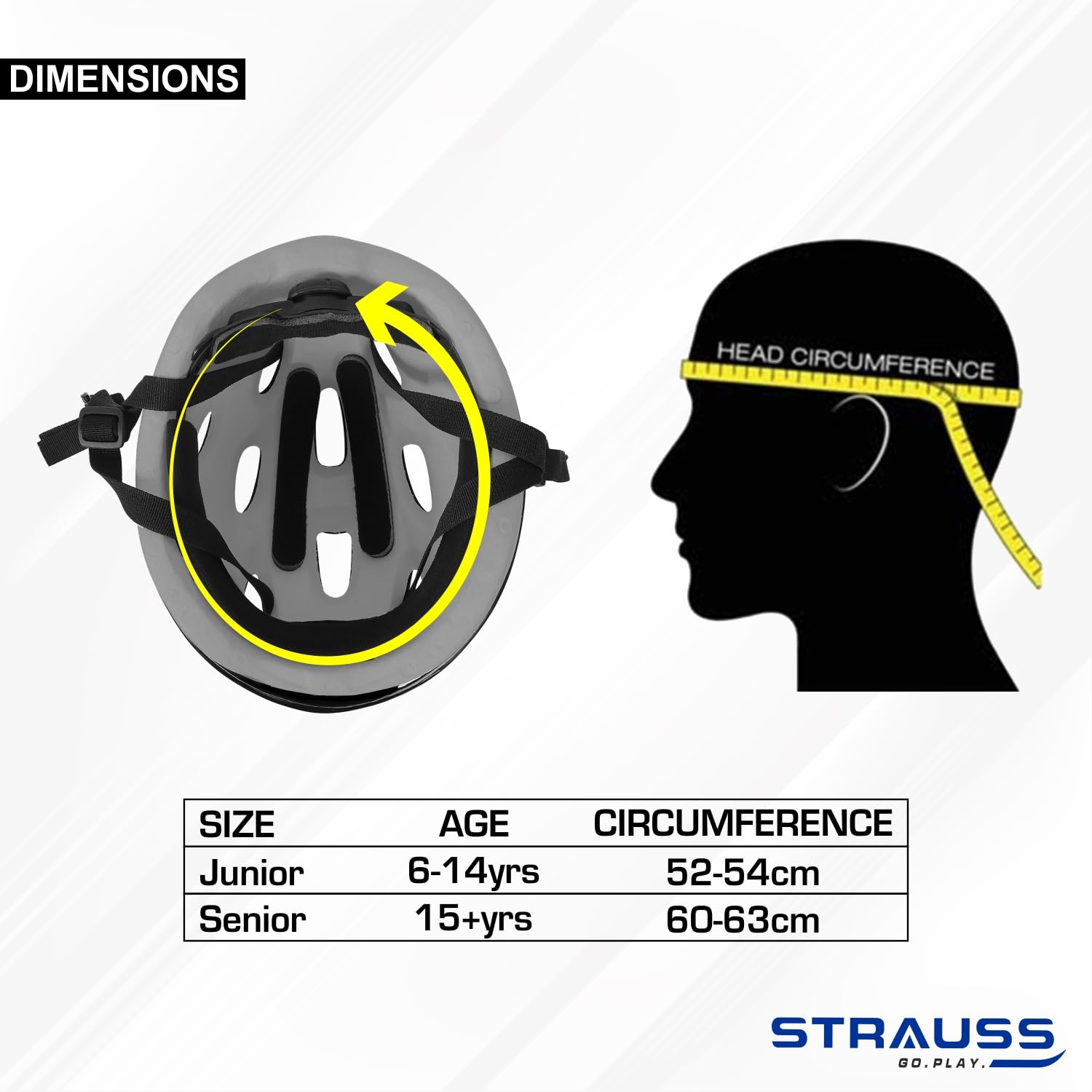 Strauss Adjustable Cycling Helmet - Safe mountain biking