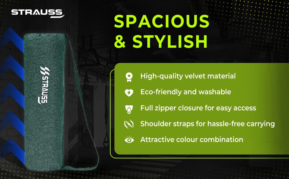 Strauss Sports jute gym bag - convenient for outdoor activities