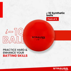 Strauss synthetic cricket balls - suitable for all age groups