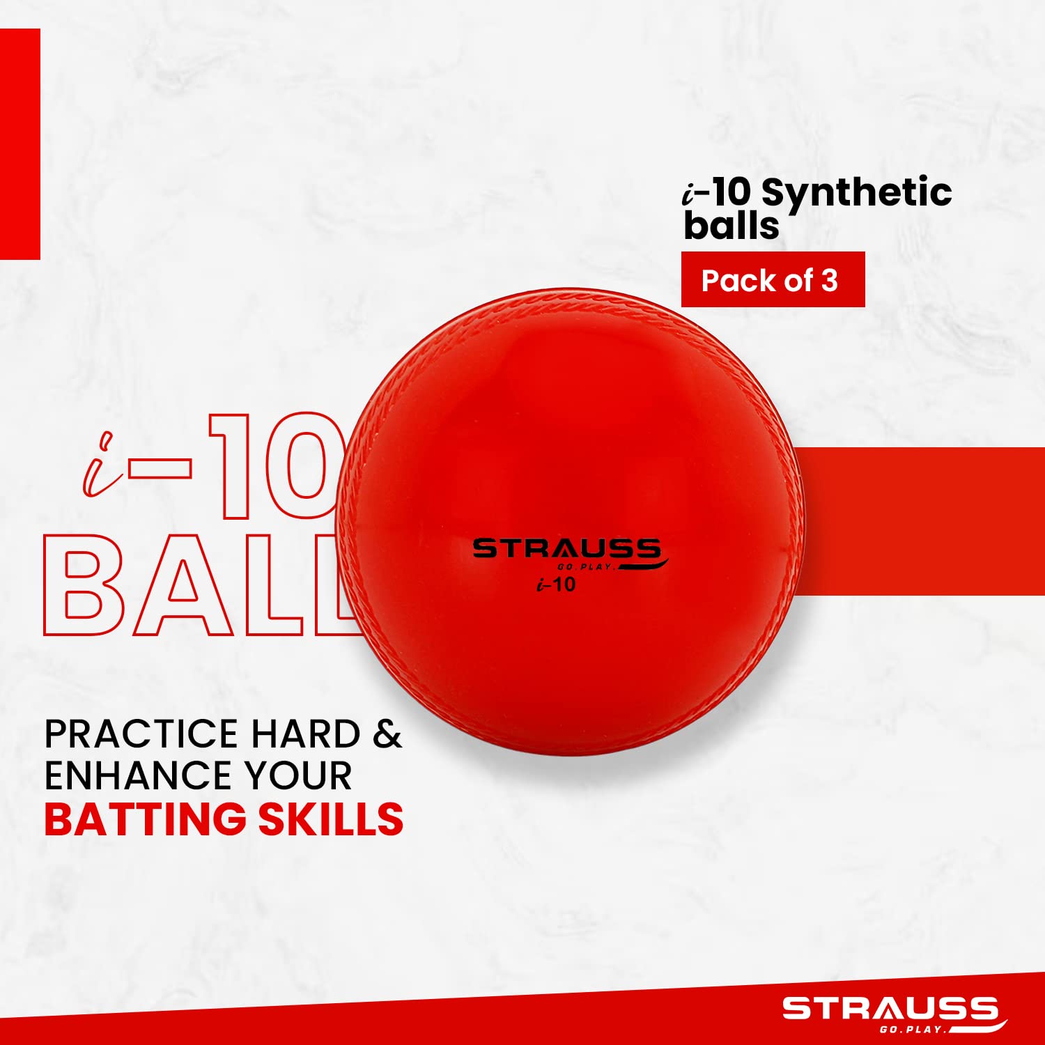 Strauss synthetic cricket balls - lawn game essential