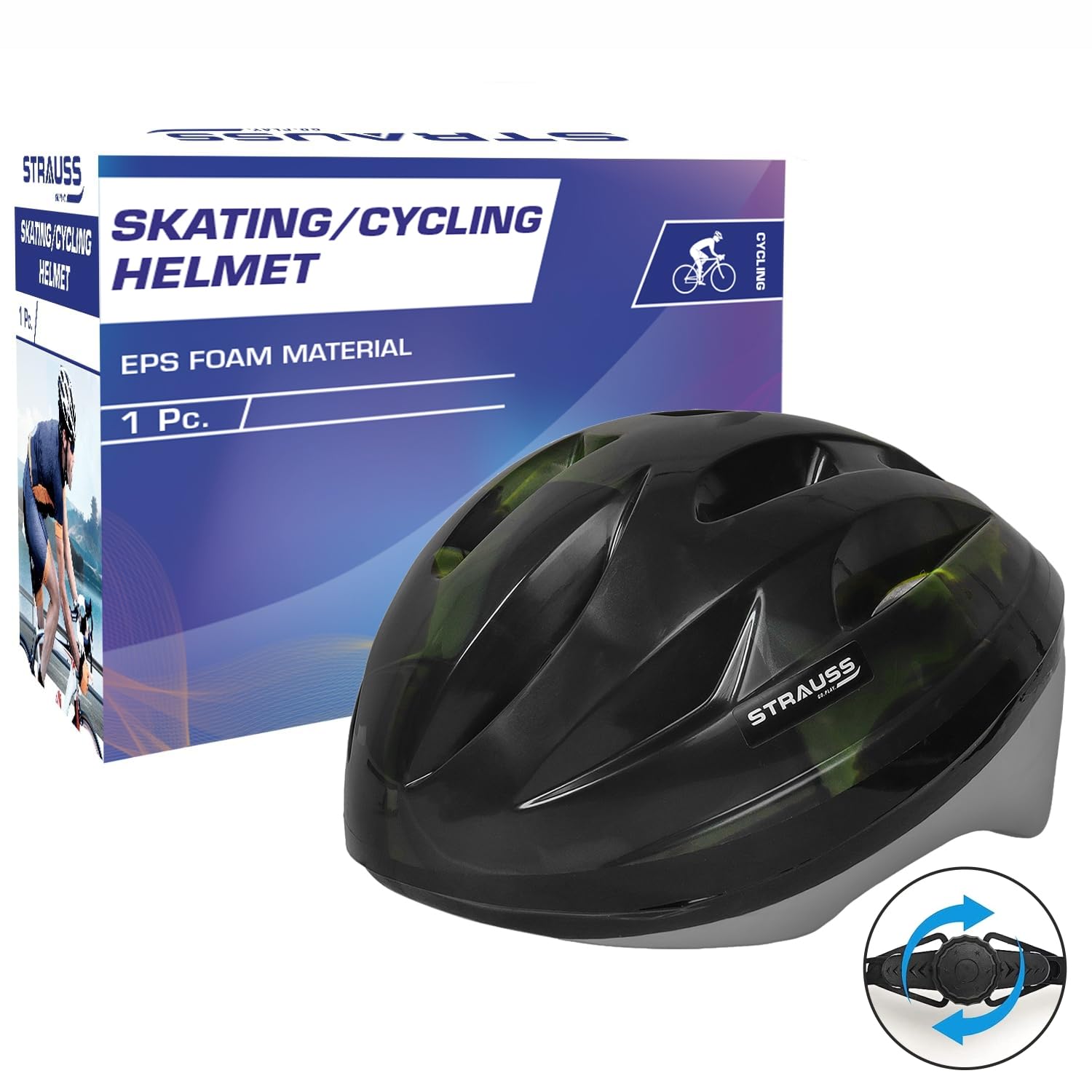 Strauss Sports Elite Cycling Helmet - Side profile