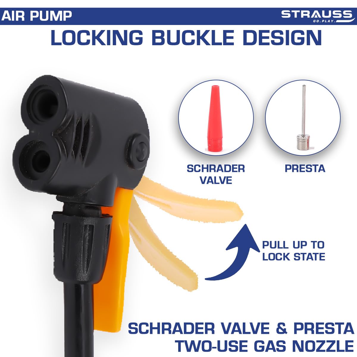 Strauss Portable Air Pump - Scooter inflation use