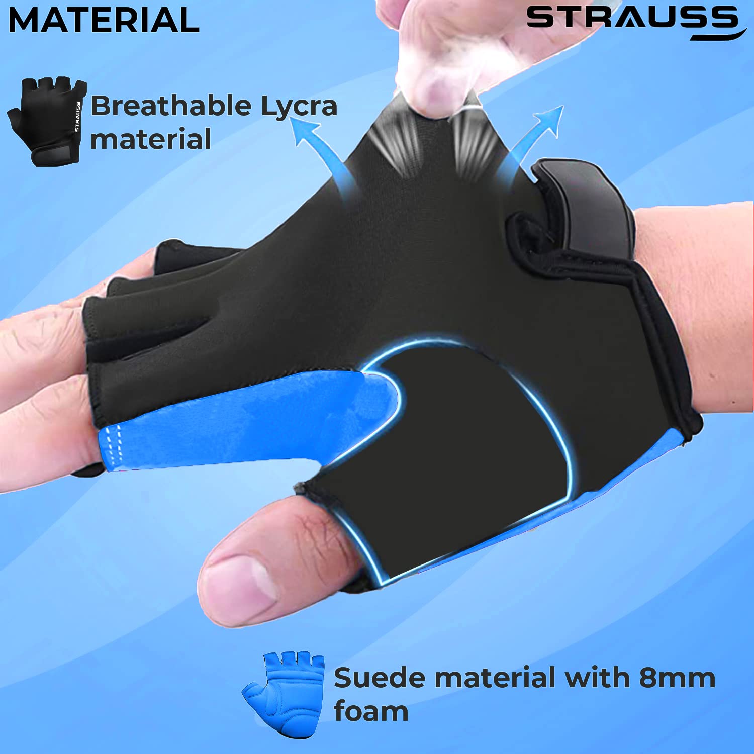 Strauss Training Gloves - Perfect for Cycling Enthusiasts