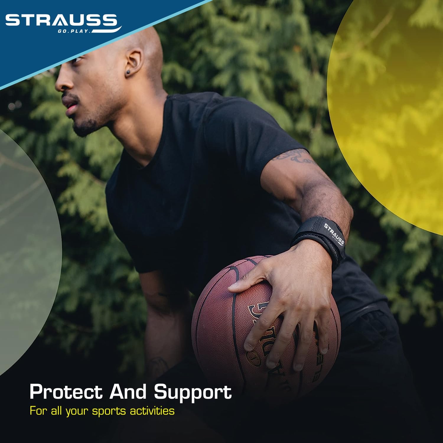 Strauss Elastic Knee Compression Bandage - Gym Workouts