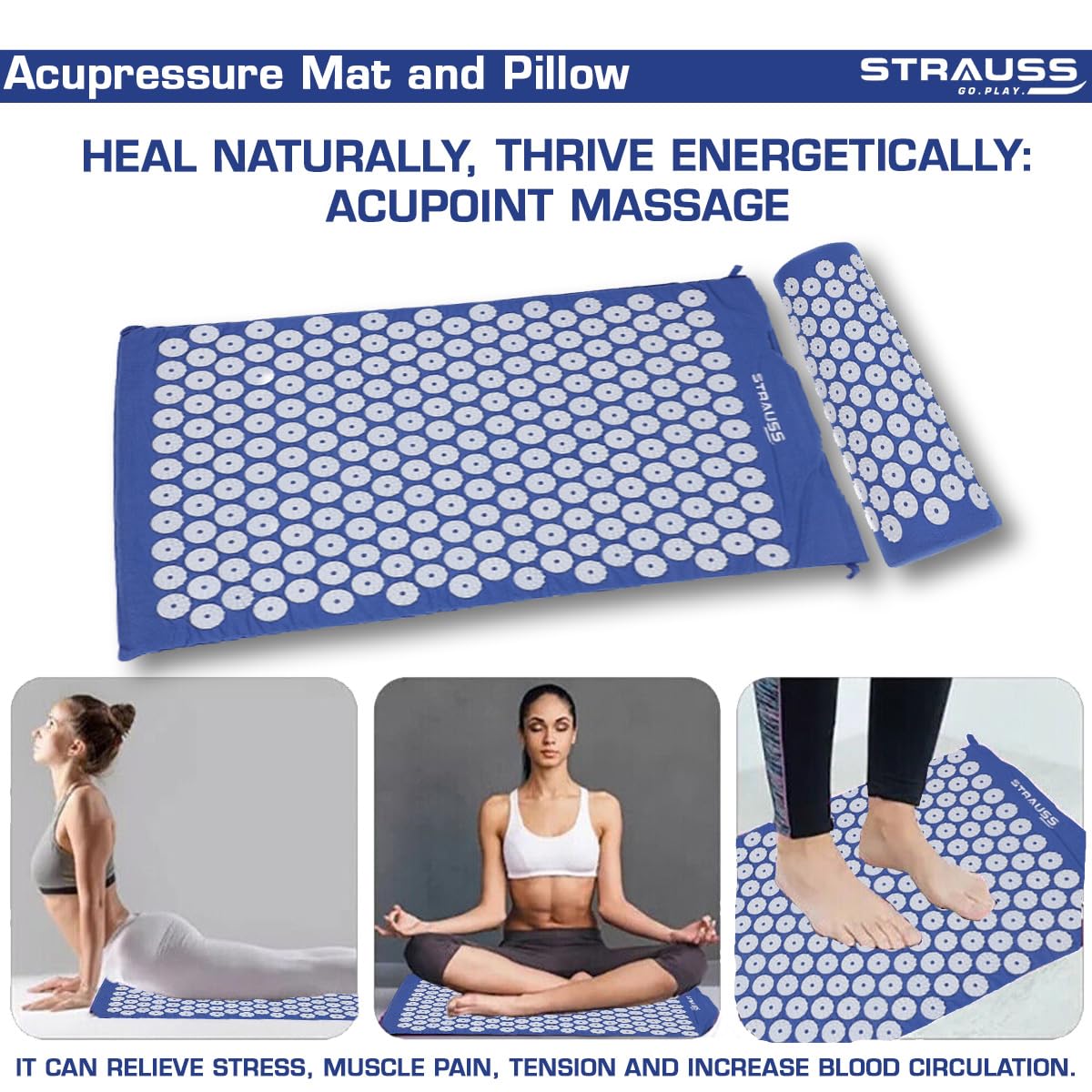 Strauss pain relief mat - home relaxation