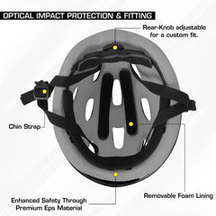 Strauss Adjustable Cycling Helmet - Comfortable adult safety