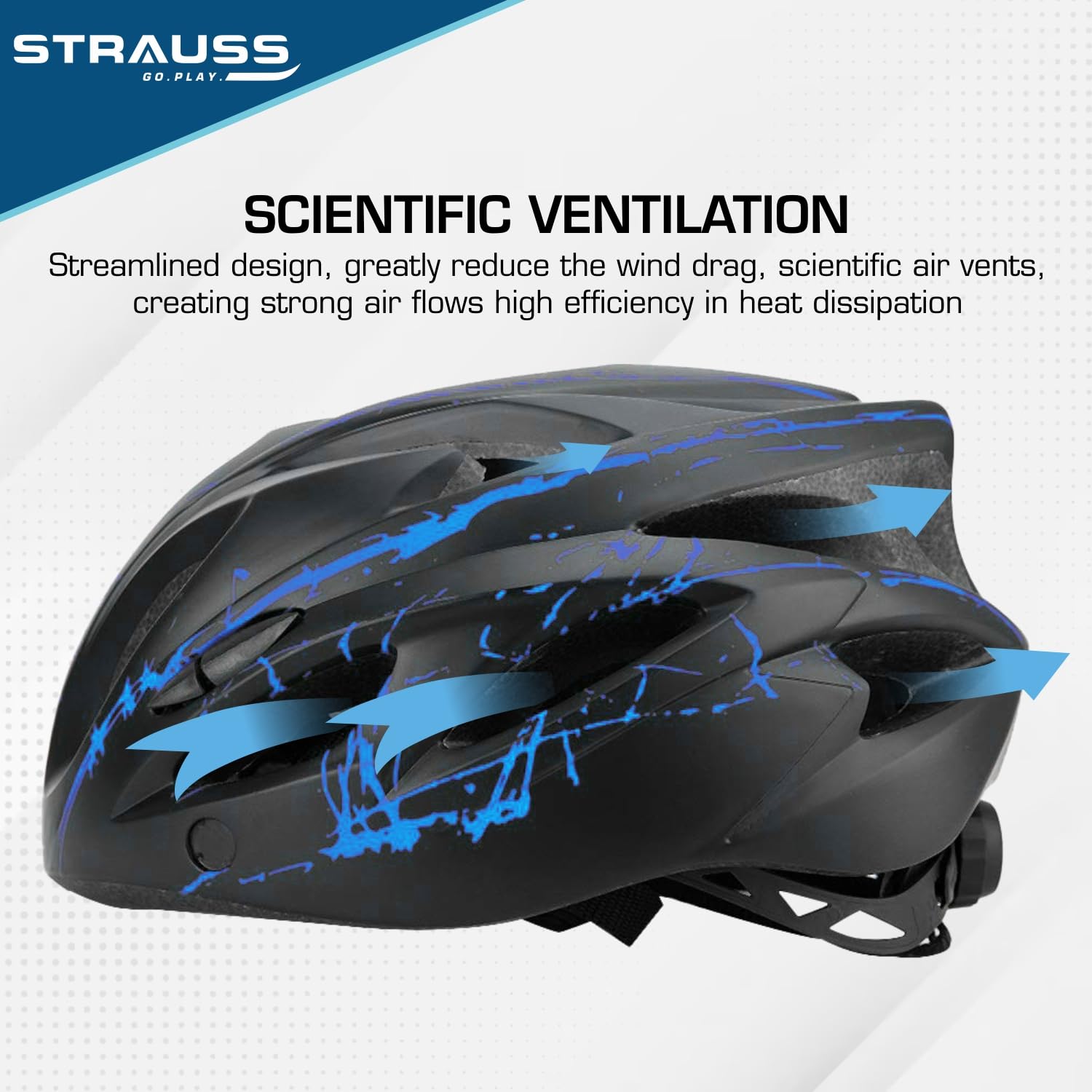 Strauss Cycling Helmet - Includes detachable magnetic goggles