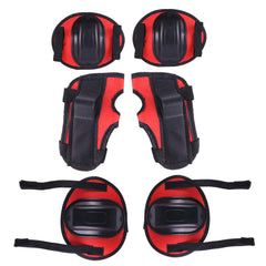 Strauss Sports Protect X Skating Kit - Stylish red color for kids