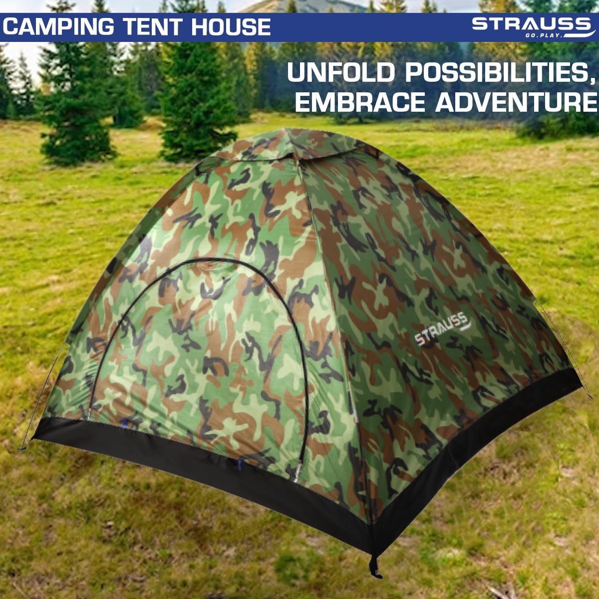 Strauss portable tent - setup for camping