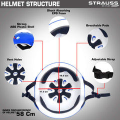 Strauss Protective Gear Set, (Blue)