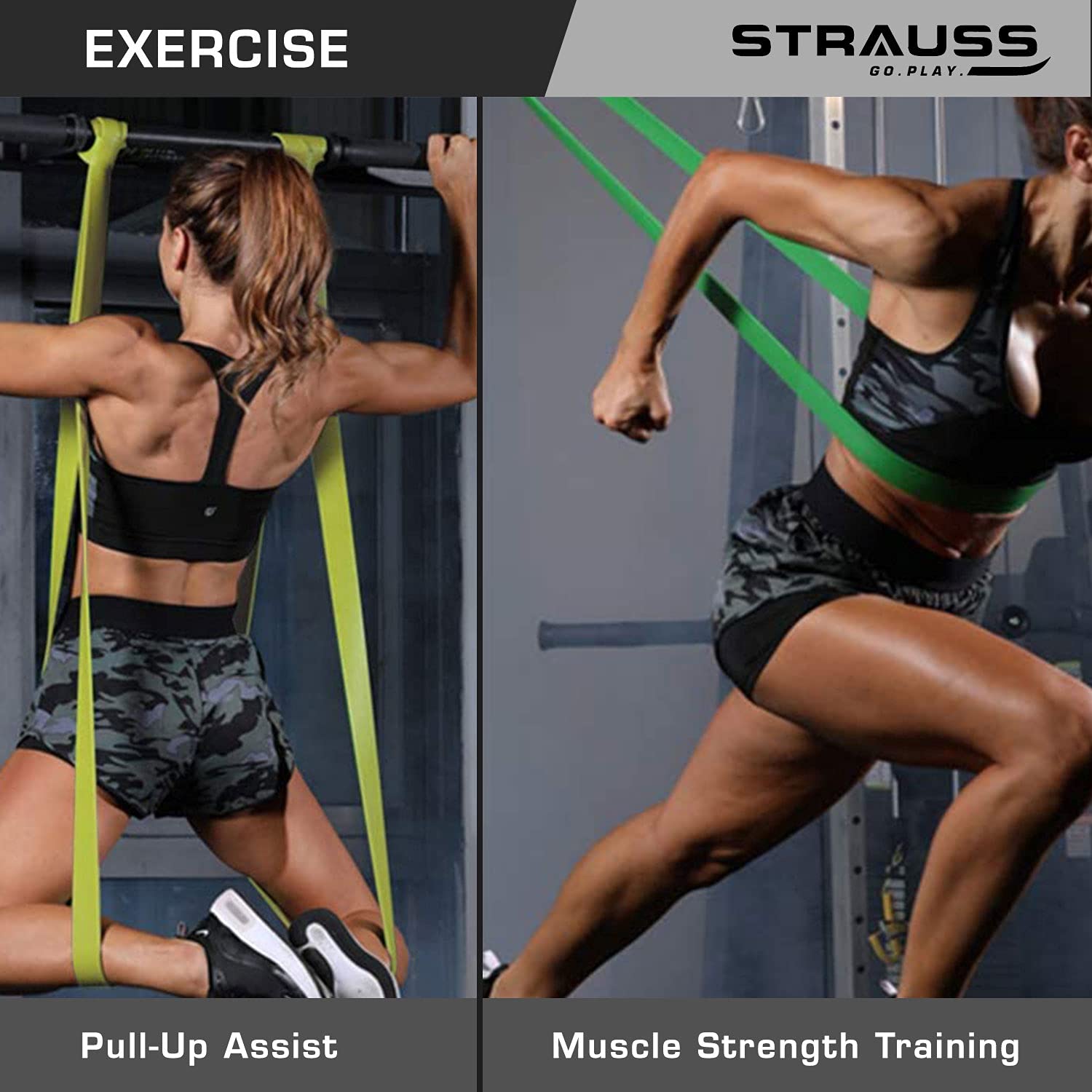 Toning Workouts With Loop Bands Strauss Resistance Band Pull Up