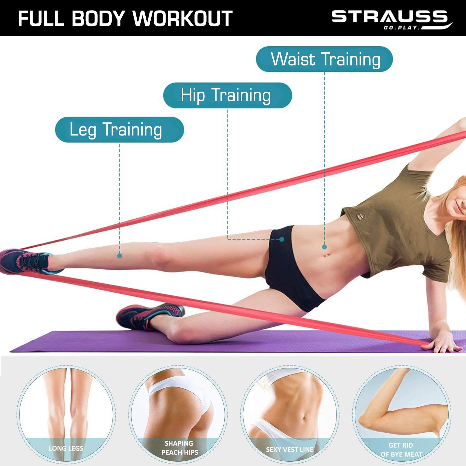 Strauss Yoga Mat - Perfect for Pilates exercises