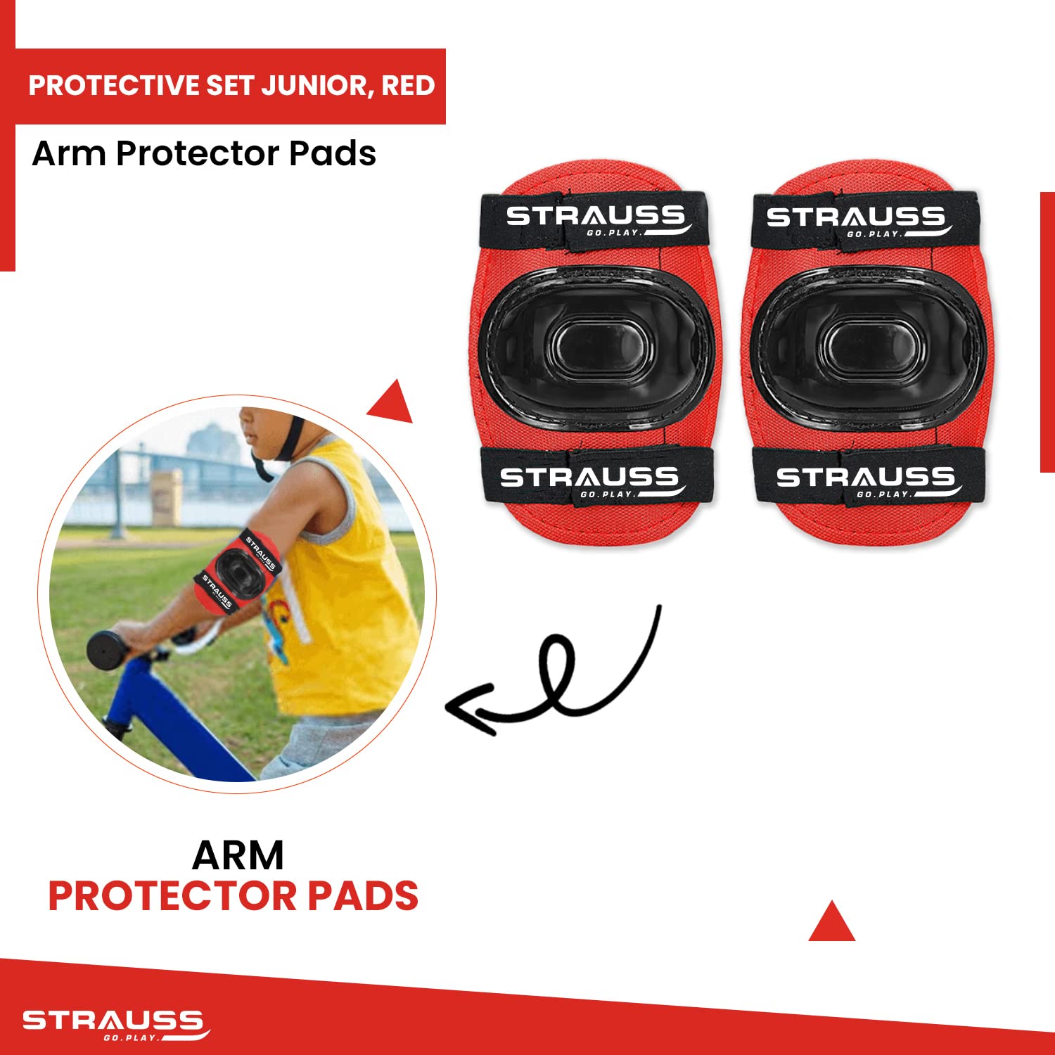 Strauss Knee Pads - Protective Gear for Young Skaters