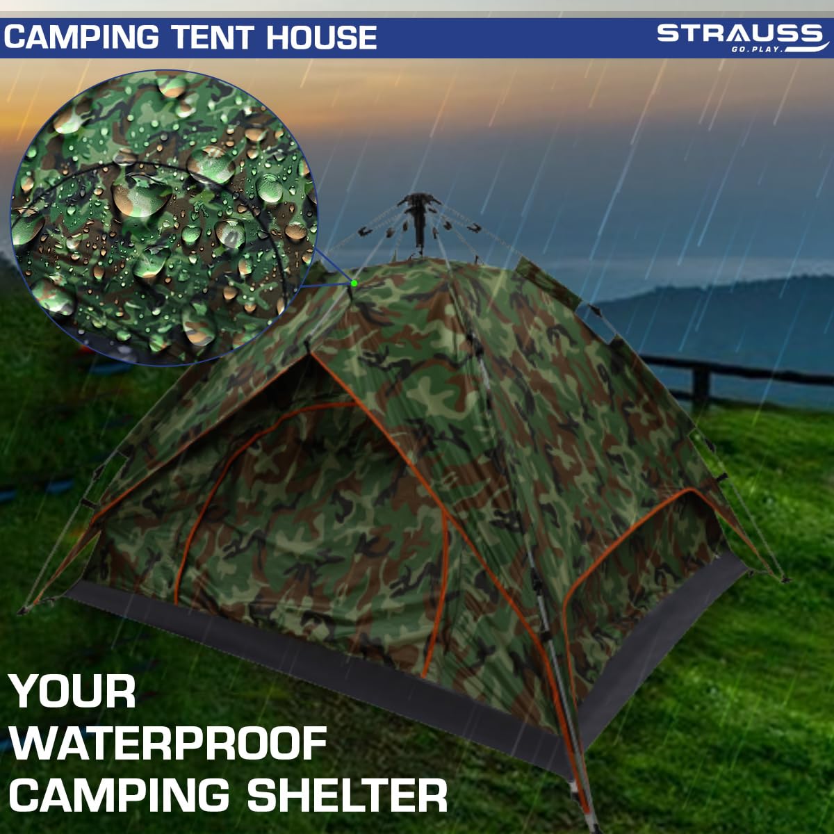 STRAUSS portable tent - camping shelter