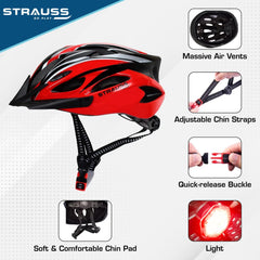 Strauss Cycling Helmet - Ideal for Mountain Biking