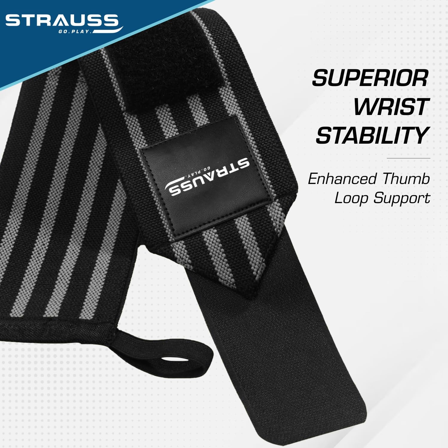 Strauss Cotton Gym Support Wraps - Ideal for bodybuilding