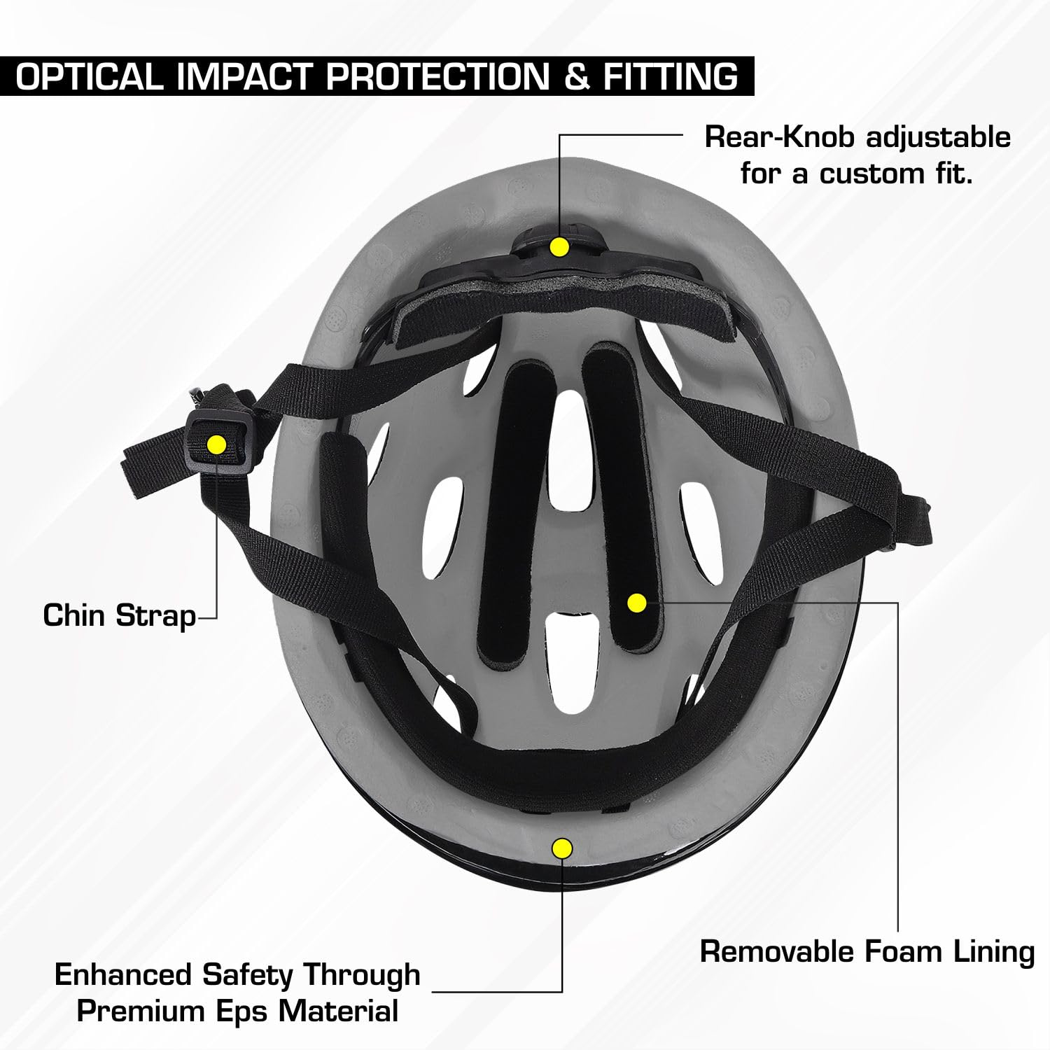 Strauss Sports Elite Cycling Helmet - Adjusting fit