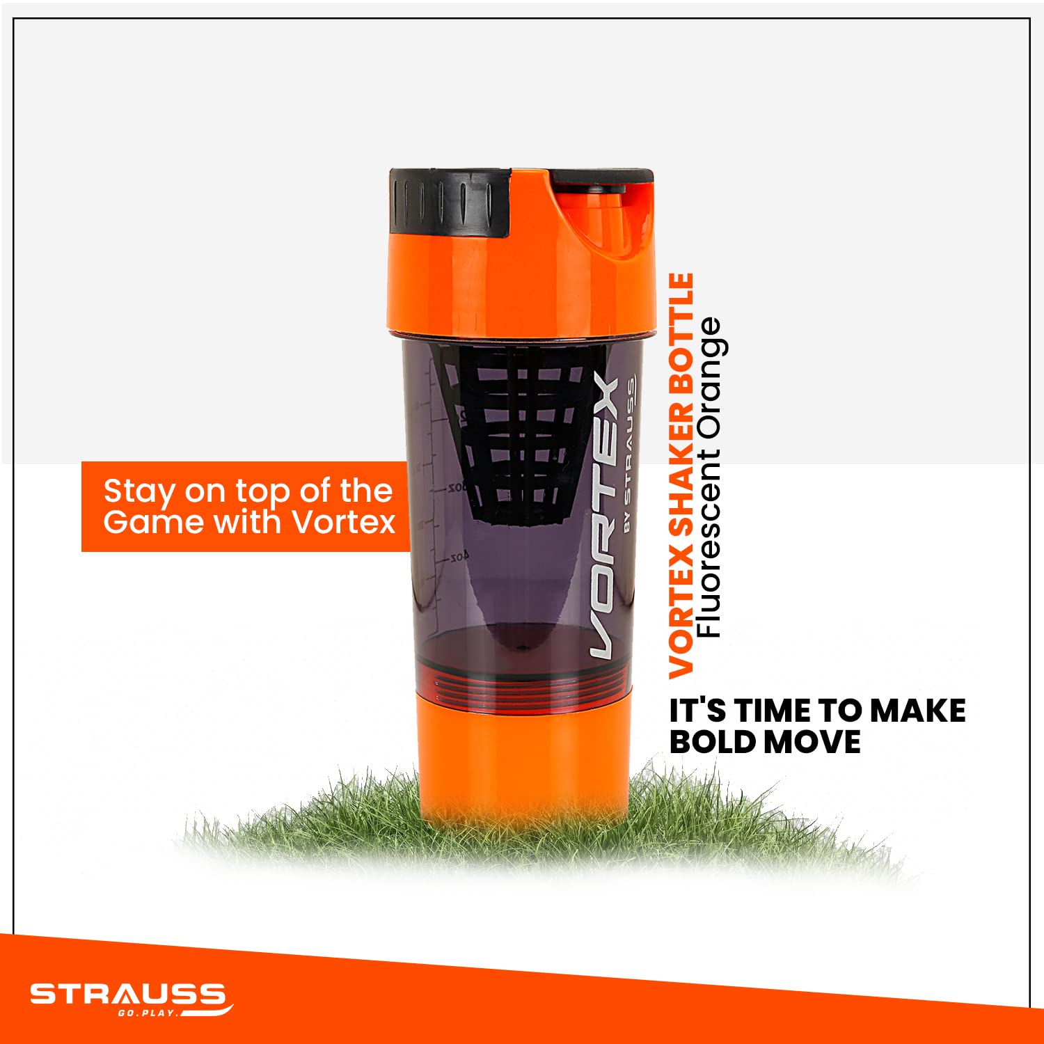 Strauss Vortex Shaker Bottle - Perfect for Hiking