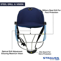 Strauss cricket helmet - Comfortable fit with EVA padding