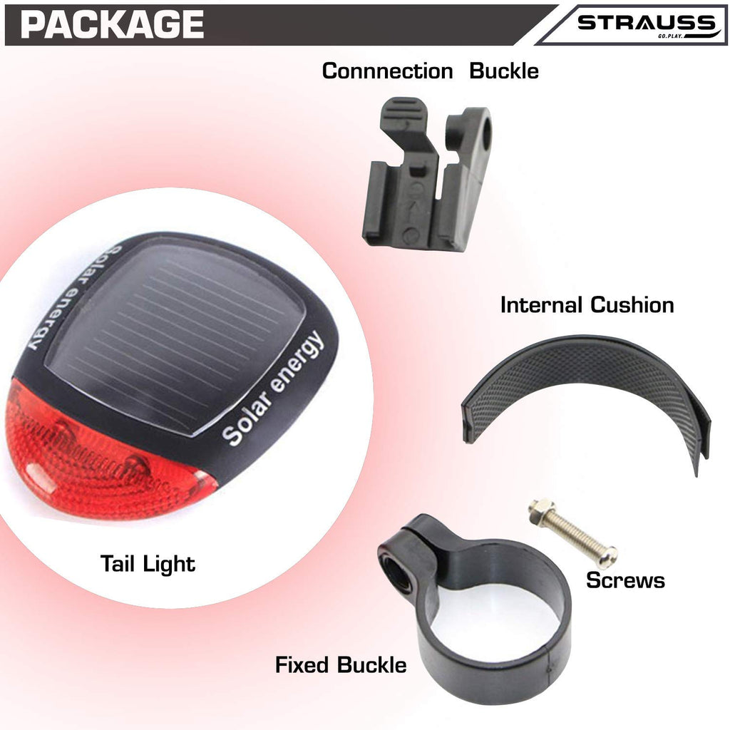 Bicycle Solar Tail Light | Cycle Back Light | Cycle Rear Light (Pack ...