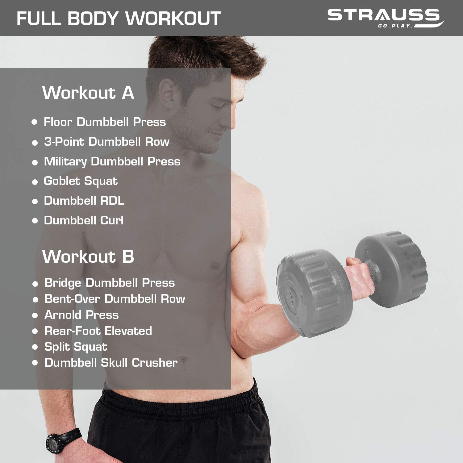 Fitness Men's Health Dumbbell Exercises Bicep Workout Men&