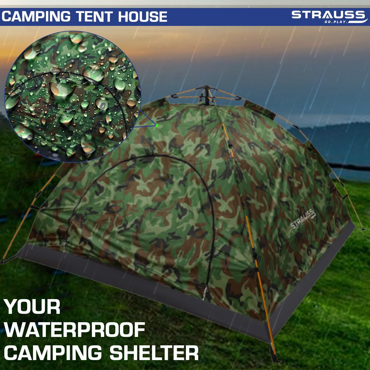 Strauss Portable Tent - Waterproof Outdoor Shelter