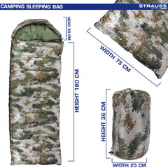 STRAUSS camping sleeping bag - ideal for hiking trips