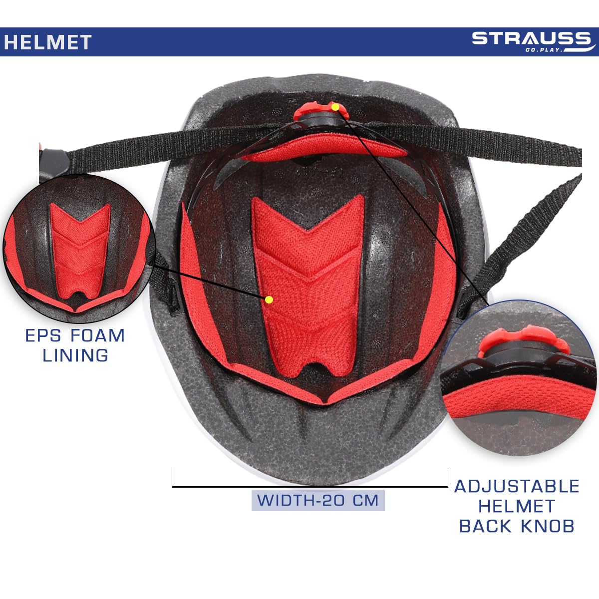 Strauss helmet for cycling adventures - unisex design