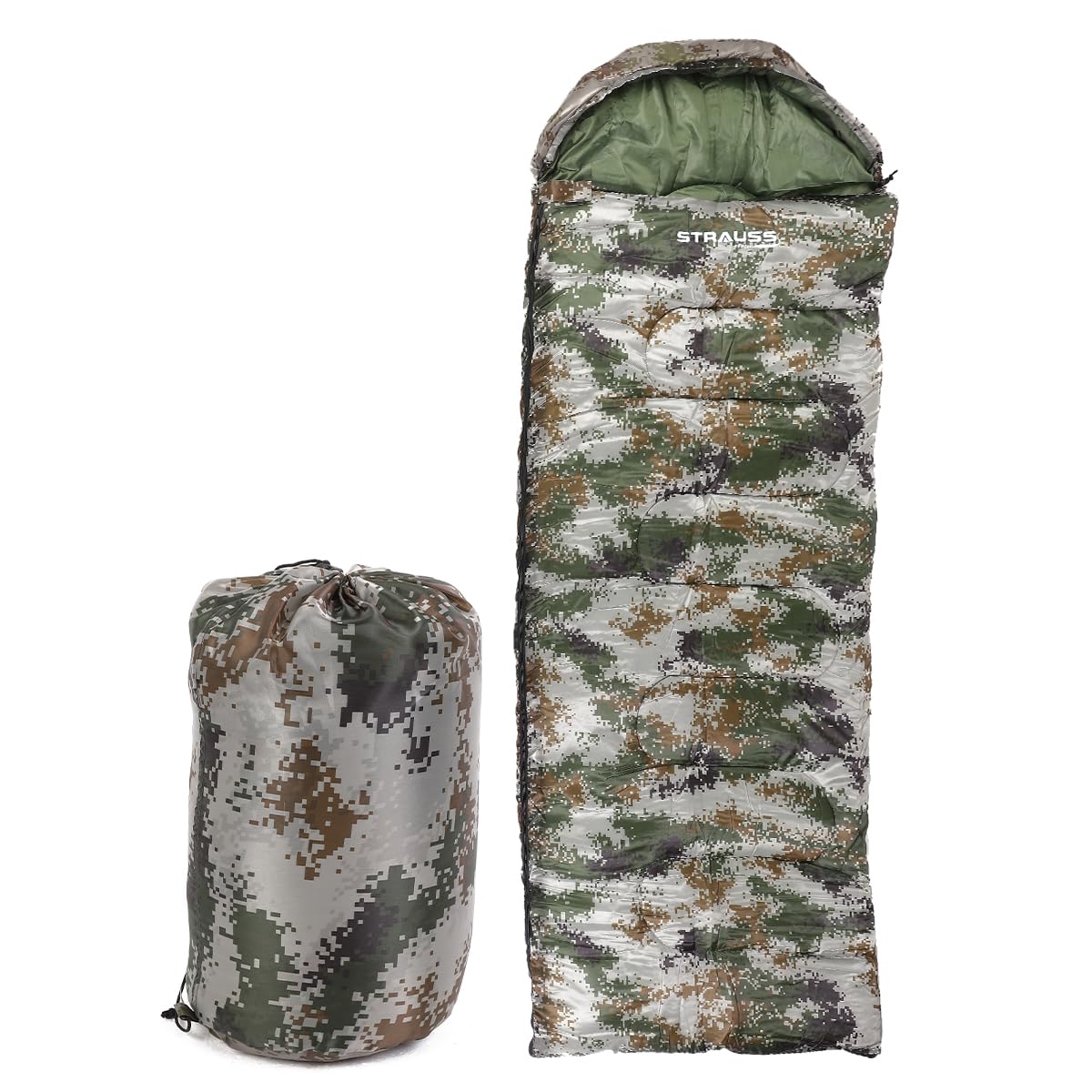 STRAUSS camping sleeping bag - portable travel solution