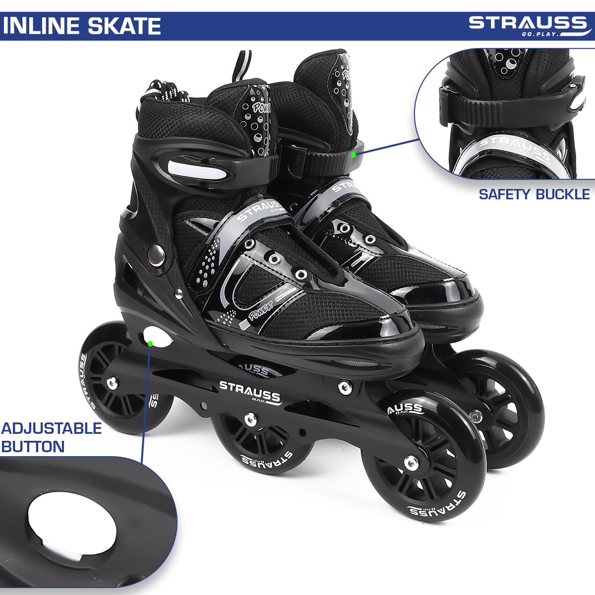 Strauss Inline Skates - Perfect for playgrounds